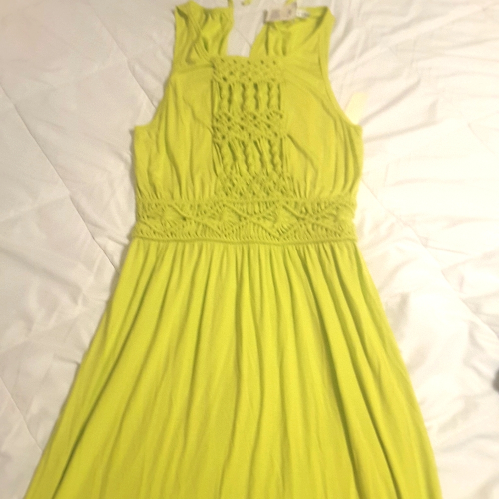 Trina Turk lime green dress